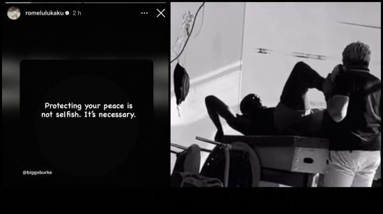 Lukaku si allena da solo in Belgio